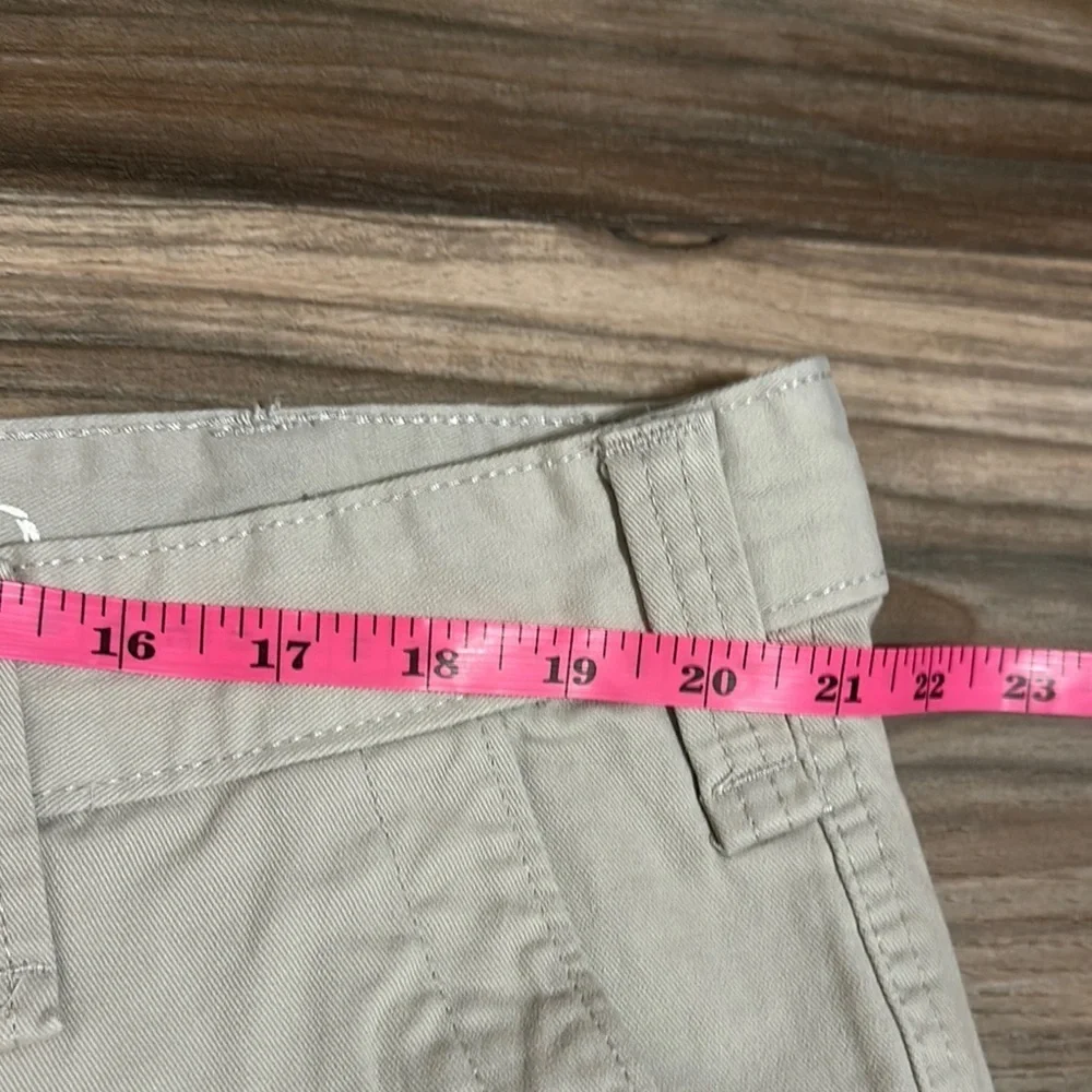 Nautica Jeans Co. Cargo Shorts Men's Size 42W Beige White 100% Cotton